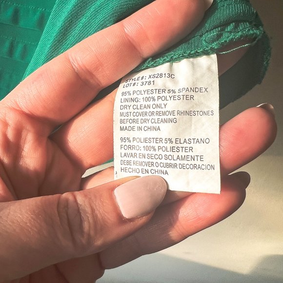 Emerald Deco Cache Mini Green Formal Event Wedding Gala Beaded Dress Size 6 EUC - Picture 8 of 9